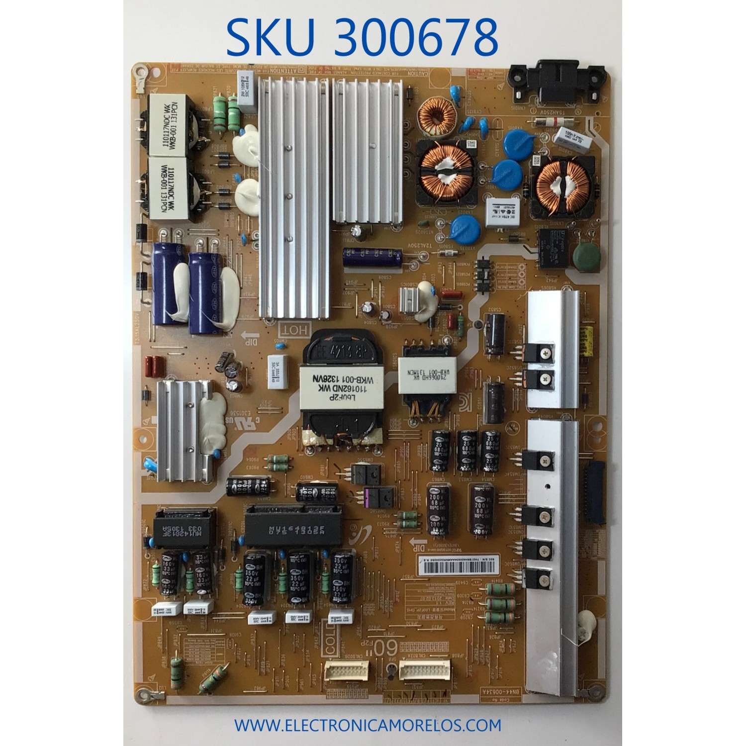 FUENTE DE PODER PARA TV SAMSUNG / NUMERO DE PARTE BN44-00634A / L60F2P_DHS / BN4400634A / T3.15AL250V / 1307(130207) / MODELO UN60F7500AF / UN60F7500AFXZA